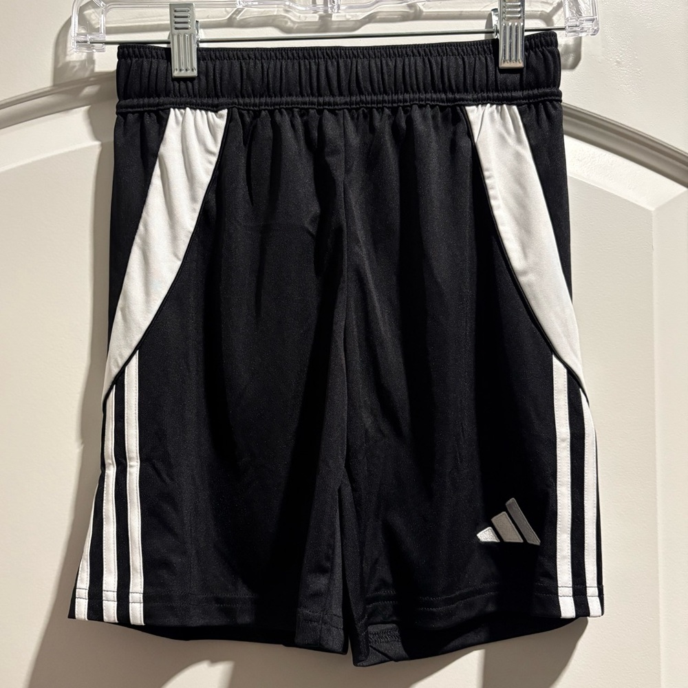 Adidas youth boys Athletic Shorts in Black and White